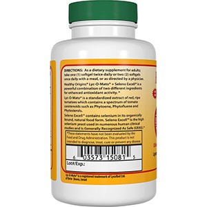 Healthy Origins, Lyc-O-Mato ликопин + селен Excell