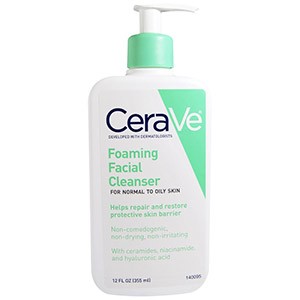 CeraVe, Foaming Facial Cleanser, для нормальной, жирной и комбинированной кожи