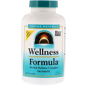 Source Naturals, Wellness Formula, растительный защитный комплекс