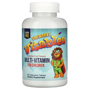 Vitables, мультивитамины для детей, со вкусами фруктов