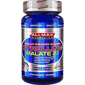 ALLMAX Nutrition, 100% чистая цитруллина малат + максимальная эффективность + впитывание