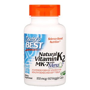 Doctor's Best, MK-7 с натуральным витамином К2 MenaQ7