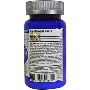 ALLMAX Nutrition, 100% чистая цитруллина малат + максимальная эффективность + впитывание