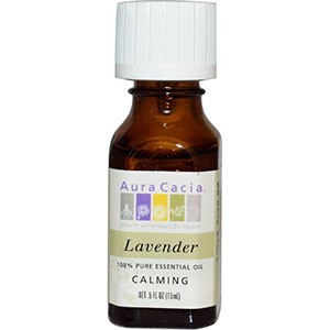 Aura Cacia, 100% Чистое эфирное масло, лаванда