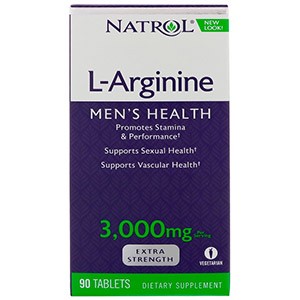 Natrol, L-аргинин, 3000 мг
