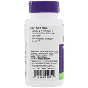 Natrol, Коэнзим Q10, 200 мг