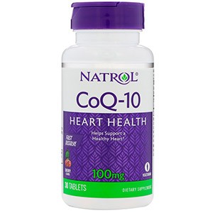 Natrol, CoQ-10, Быстрорастворимый, со вкусом вишни, 100 мг