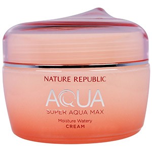 Nature Republic, Аква, Супер Аква Макс, увлажняющий бесцветный крем