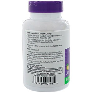 Natrol, Комплекс омега 3-6-9, со вкусом лимона