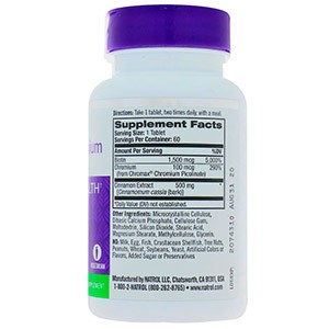 Natrol, Корица, хром и биотин
