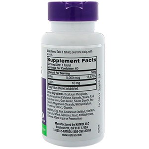 Natrol, Biotin Plus, красота, дополнительная сила с лютеином, 5000 мкг