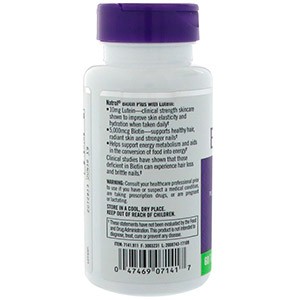 Natrol, Biotin Plus, красота, дополнительная сила с лютеином, 5000 мкг