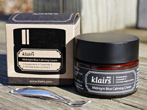 Dear, Klairs, Успокаивающий голубой крем Midnight Blue