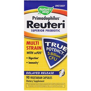 Nature's Way, Primadophilus Reuteri, улучшенный пробиотик
