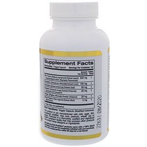 California Gold Nutrition, Силимарин-комплекс, здоровье печени, экстракт куркумы и расторопши