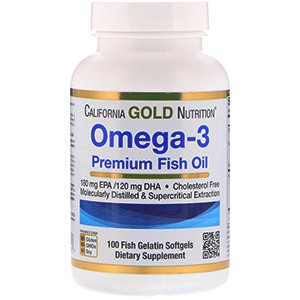 California Gold Nutrition, Омега-3, рыбий жир высшего качества