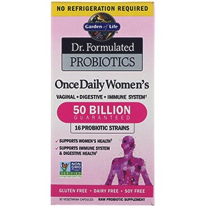 Garden of Life, Разработанные доктором пробиотики, витаминный комплекс Once Daily Women's