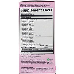 Garden of Life, Разработанные доктором пробиотики, витаминный комплекс Once Daily Women's
