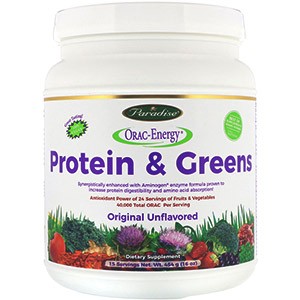 Paradise Herbs, ORAC-Energy, белок и зелень