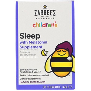 Zarbee's, Для детей, сон с добавкой мелатонина