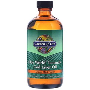 Garden of Life, Olde World Icelandic Cod Liver Oil, со вкусом лимона и мяты, 8 жидких унций