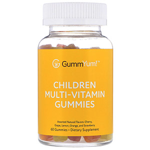 GummYum!, Жевательные мультивитамины для детей, с разными натуральными ароматизаторами, 60 жевательных таблеток