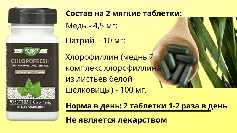 хлорофилл в капсулах