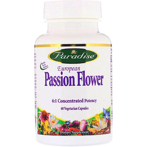 Paradise Herbs, Европейский страстоцвет, 60 растительных капсул