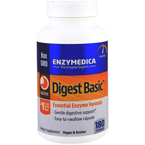 Enzymedica, Digest Basic, формула с основными ферментами, 180 капсул