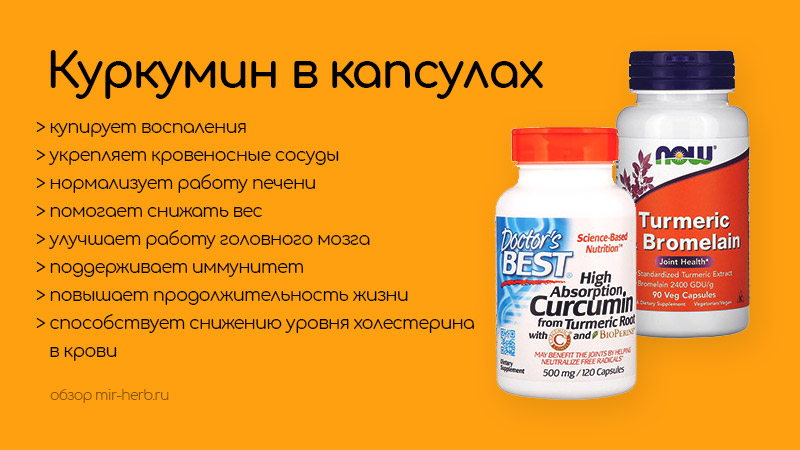 Куркумин в капсулах