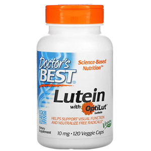 Doctor's Best, Лютеин с OptiLut, 10 мг, 120