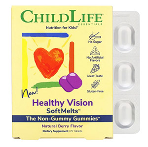 ChildLife, Healthy Vision SoftMelts, натуральный ягодный вкус, 27