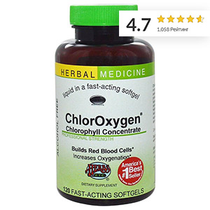 Herbs Etc., ChlorOxygen, концентрат хлорофилла
