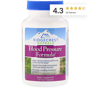 RidgeCrest Herbals, Формула кровяного давления