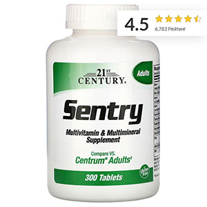 21st Century, Sentry, мультивитаминная и мультиминеральная добавка