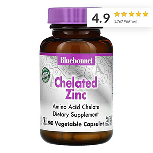 Bluebonnet Nutrition, цинк в хелатной форме