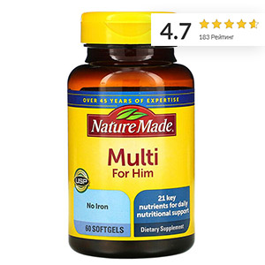 Nature Made, Мультивитамины для мужчин