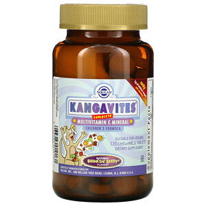 Solgar, Kangavites, полноценный детский комплекс с витаминами и минералами