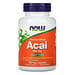 Now Foods, сублимированные ягоды асаи, 500 мг, 100 растительных капсул