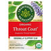 Traditional Medicinals, Throat Coat, органический чай, оригинальный со скользким вязом, без кофеина, 16 чайных пакетиков, 32 г (1,13 унции)