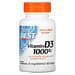 Doctor's Best, витамин D3, 25 мкг (1000 МЕ), 180 капсул